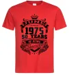 Мужская футболка June 1975 awesome Красный фото