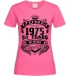 Женская футболка June 1975 awesome Ярко-розовый фото