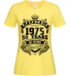 Женская футболка June 1975 awesome Лимонный фото