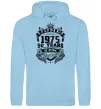 Чоловіча толстовка (худі) June 1975 awesome Блакитний фото