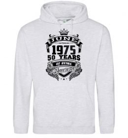 Женская толстовка (худи) June 1975 awesome Женская толстовка (худи) June 1975 awesome