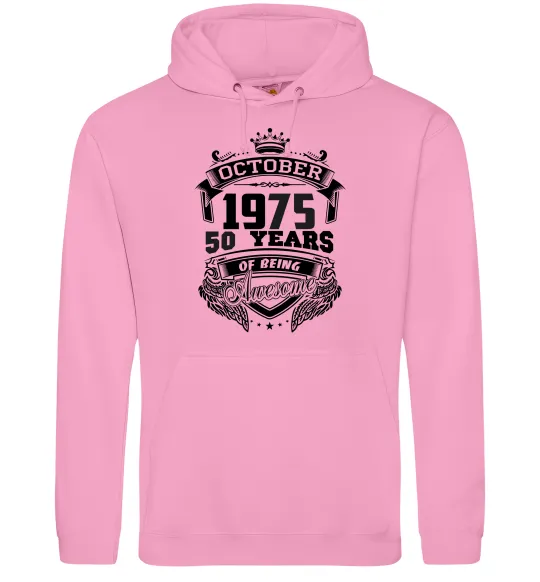 Женская толстовка (худи) October 1975 awesome Розовый фото