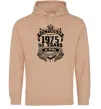 Женская толстовка (худи) October 1975 awesome Песочный фото