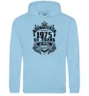 Женская толстовка (худи) October 1975 awesome Голубой фото