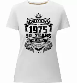 Женская премиум футболка 50 років щоб виглядати так привабливо Черный фото