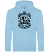 Мужская толстовка (худи) November 1975 awesome Голубой фото