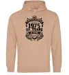 Женская толстовка (худи) November 1975 awesome Песочный фото