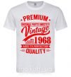 Мужская футболка Premium vintage 1968 Белый фото