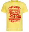 Мужская футболка Premium vintage 1968 Лимонный фото