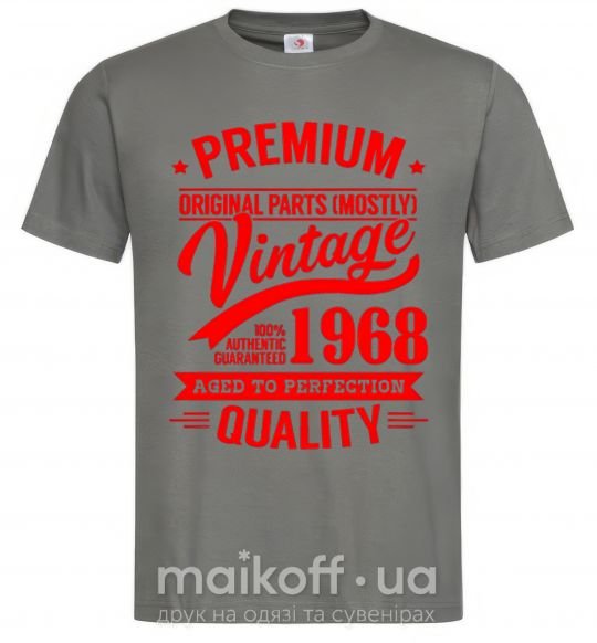 Мужская футболка Premium vintage 1968 Графит фото