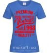 Женская футболка Premium vintage 1968 Ярко-синий фото