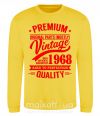 Світшот Premium vintage 1968 Сонячно жовтий фото