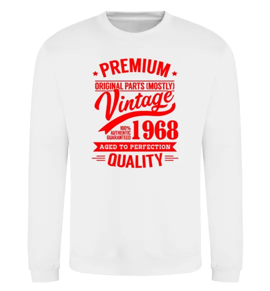Свитшот Premium vintage 1968 Белый фото