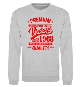 Свитшот Premium vintage 1968 Серый меланж фото