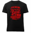 Чоловіча преміум футболка Premium vintage 1968 Чорний фото