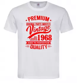 Мужская футболка Premium vintage 1968 Белый фото