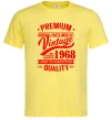 Мужская футболка Premium vintage 1968 Лимонный фото