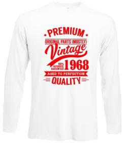 Лонгслив Premium vintage 1968 Белый фото