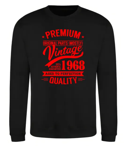 Світшот Premium vintage 1968 Чорний фото