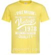 Мужская футболка Premium vintage 1978 Лимонный фото