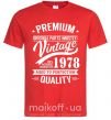 Чоловіча футболка Premium vintage 1978 Червоний фото