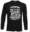 Лонгслив Premium vintage 1978 Черный фото