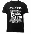 Чоловіча преміум футболка Premium vintage 1978 Чорний фото