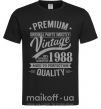 Чоловіча футболка Premium vintage 1988 Чорний фото