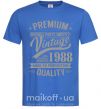 Мужская футболка Premium vintage 1988 Ярко-синий фото