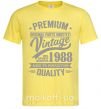 Мужская футболка Premium vintage 1988 Лимонный фото