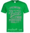 Мужская футболка Premium vintage 1988 Зеленый фото