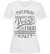 Женская футболка Premium vintage 1988 Белый фото