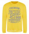 Світшот Premium vintage 1988 Сонячно жовтий фото