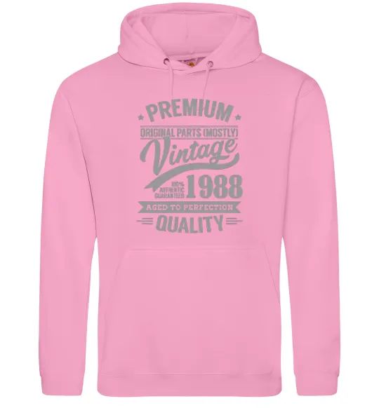 Мужская толстовка (худи) Premium vintage 1988 Розовый фото