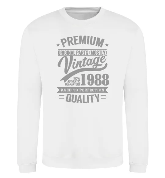 Світшот Premium vintage 1988 Білий фото