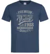 Мужская футболка Premium vintage 1988 Темно-синий фото