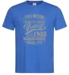 Мужская футболка Premium vintage 1988 Ярко-синий фото