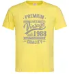 Мужская футболка Premium vintage 1988 Лимонный фото