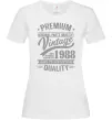 Женская футболка Premium vintage 1988 Белый фото