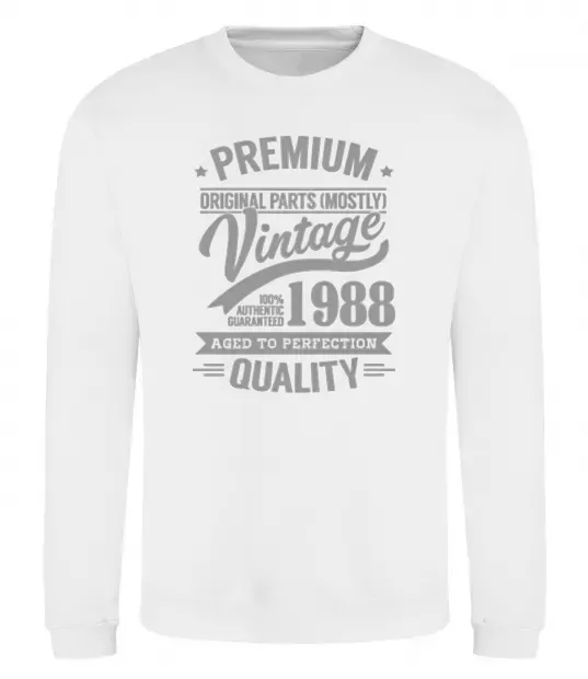 Світшот Premium vintage 1988 Білий фото