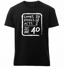 Мужская премиум футболка That makes me 40