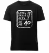 Мужская премиум футболка That makes me 40 Черный фото