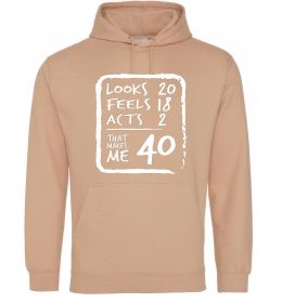 Чоловіча толстовка (худі) That makes me 40 Чоловіча толстовка (худі) That makes me 40