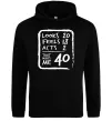Женская толстовка (худи) That makes me 40 Черный фото