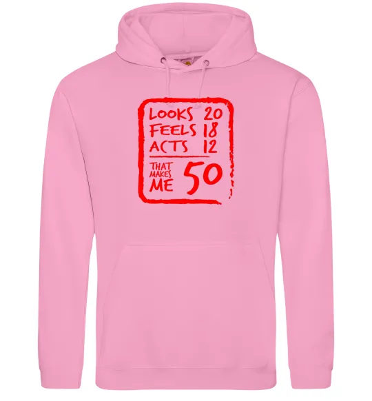 Жіноча толстовка (худі) That makes me 50 Рожевий фото