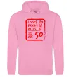 Чоловіча толстовка (худі) That makes me 50 Рожевий фото