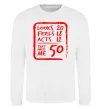 Свитшот That makes me 50 Белый фото