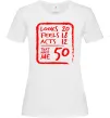 Женская футболка That makes me 50 Белый фото