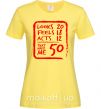 Женская футболка That makes me 50 Лимонный фото
