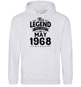 Чоловіча толстовка (худі) This Legend was born in May 1968